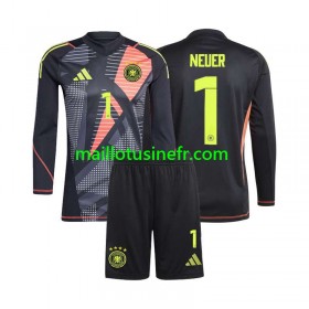 Maillot de Foot Allemagne Manuel Neuer 1 Gardien Domicile UEFA EURO 2024 Manches Longues - Enfant
